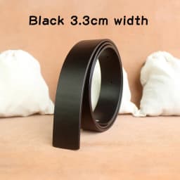 No Buckle 3.3 cm and 3. 8cm Belts for Mens High Quality Pin Buckle Male Strap Genuine Leather Waistband Ceinture Homme