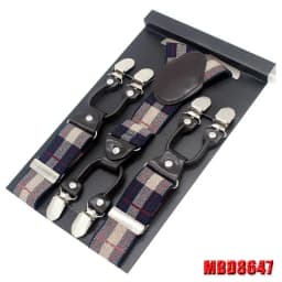Man's Suspenders Casual Straps Y-Back Shape Men's Trousers Suspensorio Elastic Clips-On Ceinture Suspendue 3.5*120cm