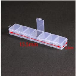 LINSOIR 15 Cells Compartment Plastic Jewelry Storage Organizer Box Case Adjustable Tools Beads Container Jewelry Making F2414