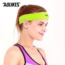 AOLIKES 1PCS High Quality Cotton Sweat Headband For Men Sweatband women Yoga Hair Bands Head Sweat Bands Sports Safety