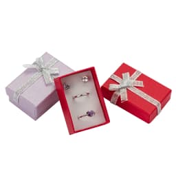 4x6cm Jewelry Boxes Pealr Paper Gift Boxes for Jewellery Packaging Display Earring Necklace Pendant Ring Box with White Sponge