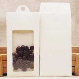 50PCS Multi Color Paper Jewelry Package & Display Box Window Hanger Packing Box with Clear PVC Window for Necklace/Earring