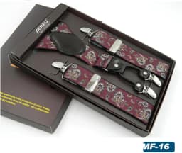 Man Suspenders 4 Clips Leather Braces Adjustable Four Clip-on Belt Strap Trousers Suspensorio Father Gifts Ligas
