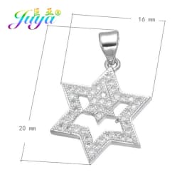 Juya DIY Jewelry Components Cz Paved Glitters Locket Heart Key Charm Pendant Accessories For Women Fashion Jewelry Making
