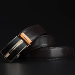 COWATHER 2021 Automatic Buckle black brown cow Genuine Leather men Belts strap for male Fashion Brand cinto masculino CZ047