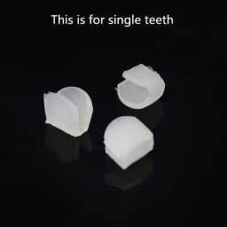 JINAO 2 Pcs Grills Molding Fixing Bar Reusable Silicone Top & Bottom Fitting Mold For HipHop Teeth Grillz