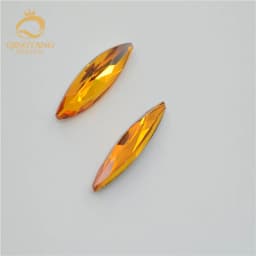 Navette Glass Crystal Pointback Color Rhinestone Strass Stones Clothing Crafts Jewelry Making 10mmX35mm 10mmx48mm 30pcs