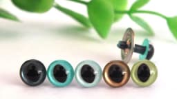 40pcs 7.5mm-12mm mixed size mixed color cat toy eyes can choose