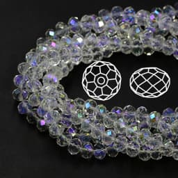 Crystal Rondelle Beads 2 3 4 6 8 10 12mm Glass Faceted Round Beaded For DIY Making Accessories Needlework Wholesale In Bulk