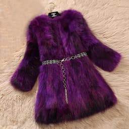 New Arrival Real Fox Fur Coat Lady Top Selling Factory Wholesale Natural Fox Fur Jacket 100% Genuine Fur Overcoat DFP822