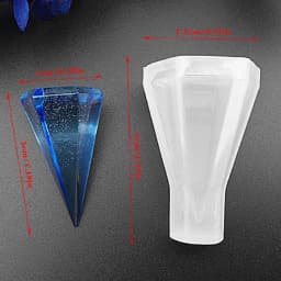 1pcs Cone DIY Silicone Mold Mould 3D For Resin Pendant Jewelry Craft Making Tool