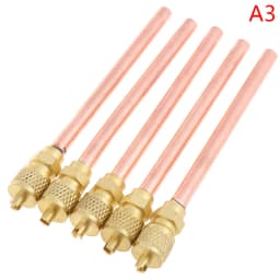 5pcs/lot Service/Access Valve 1/4" SAE 1/4" OD 4" Stem Strong Core AC Air Conditioner Refrigeration Access Valve