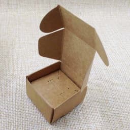 DIy paper jewelry box with earring card inserts 100box +100 ring /earring cards white/brown/black gift box earring ring box