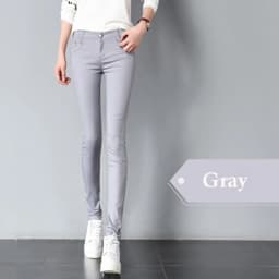 JLZXSY NEW Popular Basic Cotton Slim Pants Colorful Denim Jeans Skinny Pencil Pants