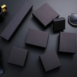 24Pcs/lot Kraft Box Paper Present Packaging Box Ring Earrings Pendant Protection Organizer Gift Box 5x5cm Can Custom Your Logo