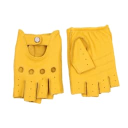 High Quality Man's Half Finger Gloves Breathable Non-Slip Fitness Leather Fingerless Gloves Black Camel Driving Gloves Male NAN7