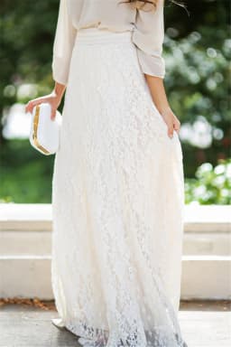 2019 Women Double Lace Layer Chiffon Pleated Long Maxi Skirt Elastic Waist Floral Ankle-Length long skirt streetwear PZ1585