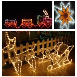 AC 220V Neon Strip LED Strip Waterproof Neon Sign LED Light Christmas Party Decoration Outdoor Rainbow Tube Rope Light Led Strip