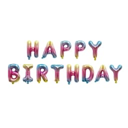 16 inch Letters HAPPY BIRTHDAY Foil Balloons Happy Birthday Party Decoration Kids Alphabet Air Balloons Baby Shower Supplies