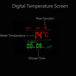 Luxury LED Shower Column Faucet Brushed Nickel SPA Massage Jet Shower Panel Tower Tap Digital Temperature Screen Bathroom Faucet