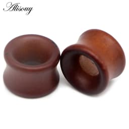 8-50mm Plugs and Tunnels Big Size Ear Tunnel Earrings Ear Stretcher Wood Expander Men Ear Piercing Body Piercing Tunnels Gauge