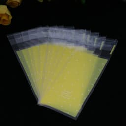 100pcs/lot Size 5*10+3cm Plastic Cookie Packaging Cupcake Wrapper Bags opp Self Adhesive gift bag For DIY candy Lipstick packag