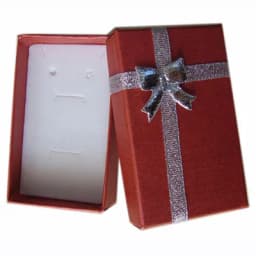 32pcs Cardboard Jewelry Boxes 1.9''x3.1'' Silver Gift Boxes for Pendent Necklace Earrings Ring Box Packaging with White Sponge