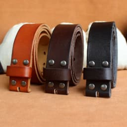 3.8cm Width Male Without Buckle Belts for Men Pin Buckle Holes Strap Cowskin Genuine Leather Strap Male No Buckle Belt for Men
