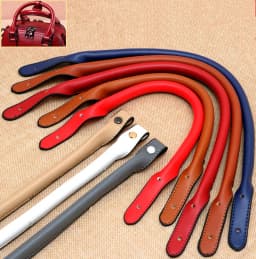 Hand strap Luggage Bags accessories Leather Handle DIY Women's Lady Handbag Length 32cm and 42cm Multicolor 1 pair/lot