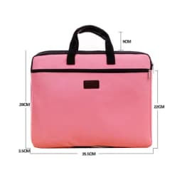 Portable Document Bag Canvas A4 Office Zipper Bag Large Capacity Men Women Handbag Multi-Layer Information Bag Briefcase Meeting