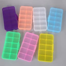 Cheap 10 cells Plastic lots Adjustable Jewelry Storage Box Case Craft Organizer Ring Earring Beads Pills Container for Display