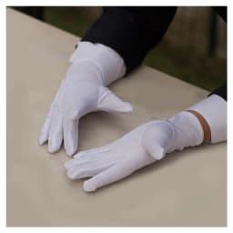 New White Formal Gloves Tactical Gloves Red Wine Bottle Tuxedo Honor Guard Parade Santa Men Inspection Winter Gloves 1Pair