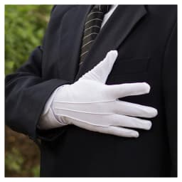 New White Formal Gloves Tactical Gloves Red Wine Bottle Tuxedo Honor Guard Parade Santa Men Inspection Winter Gloves 1Pair