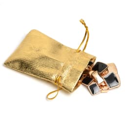 100Pcs Gold Silver Foil Organza Drawstring Jewelry Gift Bags 5.5x7cm Party Xmas Wedding Organza Bags & Pouches Jewelry sachet