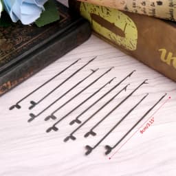 JAVRICK 10 Pcs Crochet Threader Beading Needles Stringing Tool DIY Jewelry Making 80mm NEW