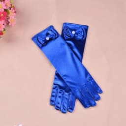Thin Elastic Children's Day Professional Dance Gloves Long Lace Bow Tie Accessories Gloves Girls Princess Gloves Kids Gift G195