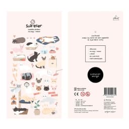 Meow Cute Kitty Decorative Sticker Diary Album Label Sticker DIY Scrapbooking Stationery Stickers Escolar
