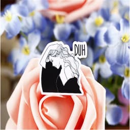 40pcs Creative Cute Self-made Black And White Fashion Girl Scrapbooking /Decorative Sticker /DIY Craft Photo Albums