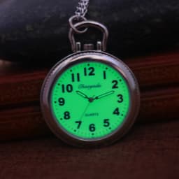 Large Digital Quartz Pocket Watches for Men and Women, Waterproof Electronic Key Chain Clock Gift for Father, Husband, Students,
