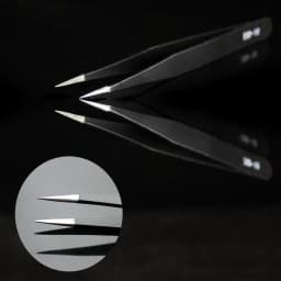 12cm Nail Art Stainless Gel Pick Tools Rhinestones Gem Decoration Black Eyelash Tweezers Anti-static DIY Hand Clip Jewelry Tools