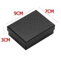 24pcs Jewelry Box 7*9*3cm Jewelry Sets Display Box Multi Colors Ring Box Necklace Packaging Earrings Gift Box Black Sponge