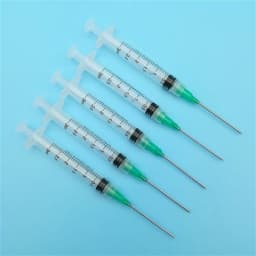 5Set 3ml Syringe with 18GA 1.5' Blunt Tip Needle With Clear Tip Cap For Glue Kit For Mixing Liquids Gels Glues