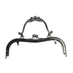 1 Piece 20.5 CM Plum Blossom Flower Pattern Vintage Metal Purse Frame Kiss Clasp Handle Bag Accessories