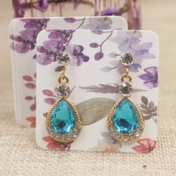 100pcs DIY Blank Stud/Drop Earring Packing Card White/Kraft/Black Cardboard Small Cute Earring Products Package Card 5*5cm