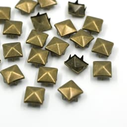6/7/8/9/10/12MM Metal Spikes 100Pcs Square Studs Rivets Punk Rock Leather Craft Four Claw Rivets On Clothes Shoes Bracelets