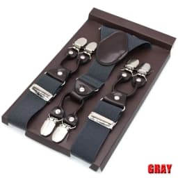 Man's Suspenders Casual Straps Y-Back Shape Men's Trousers Suspensorio Elastic Clips-On Ceinture Suspendue 3.5*120cm