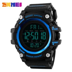 SKMEI Shockproof 2 Time Sport Watch Stopwatch Count Down Mens Digital Watches Waterproof Soft Clock For Male Reloj Hombre 1384