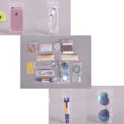 30-100pcs/pack 4*6/5*7/6*8/7*10 Bulk Thick Jewelry Packaging Pack Zipped Lock Reclosable Plastic Clear Poly Bag Gift