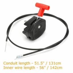 Universal 56inch Lawn Mower Throttle Cable Switch Lever Control Handle Kit For Lawnmower