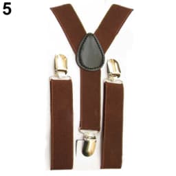 Solid Color Kids Suspenders Clip-on Straps Adjustable Elastic Y-Back Brace Children Boy Girl Braces Baby Wedding Tie Accessories